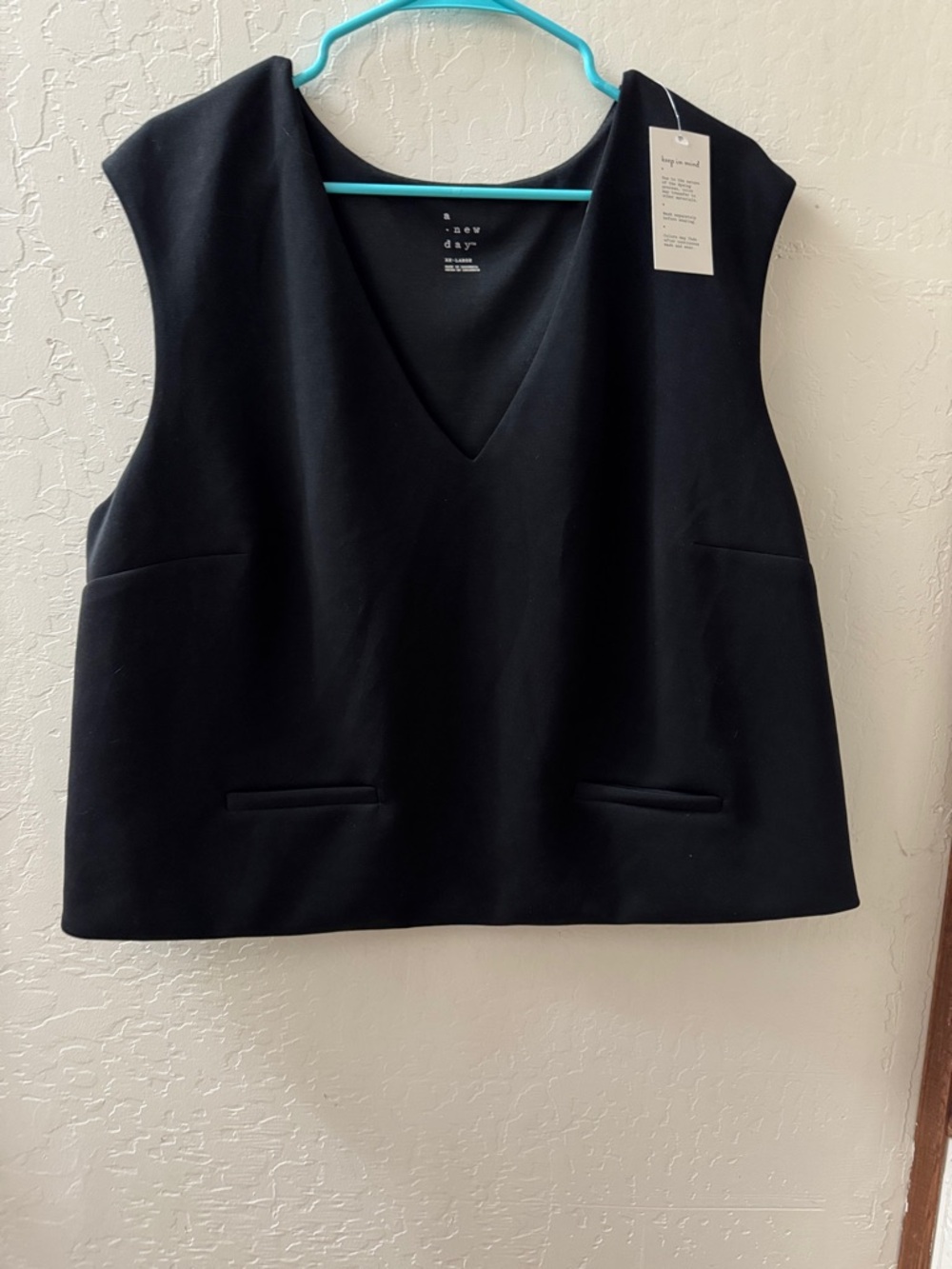 a new day Black V-Neck Sleeveless Vest